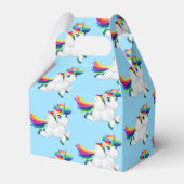 Rainbow Unicorn Gastgeschenk Box Geschenkschachtel (Rückseite)