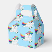 Rainbow Unicorn Gastgeschenk Box Geschenkschachtel (Vorderseite)