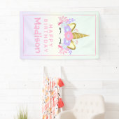 Rainbow Unicorn Geburt Banner (Insitu)