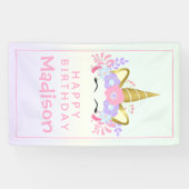 Rainbow Unicorn Geburt Banner (Horizontal)