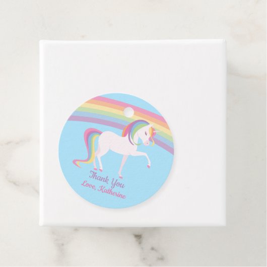Rainbow Unicorn Geschenkanhänger (Beispiel)