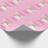 Rainbow Unicorn Geschenkpapier (Ecke)