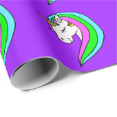 Rainbow Unicorn Geschenkpapier (Rolleneckpunkt)