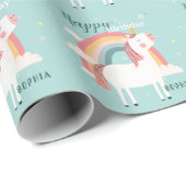 Rainbow Unicorn Geschenkpapier (Rolleneckpunkt)