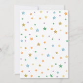 Rainbow Unicorn Girl Geburtstag Einladung (Rückseite)