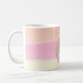 🦄 Rainbow Unicorn Girl Individuelle Name Kaffeetasse