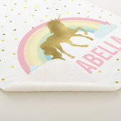 Rainbow Unicorn Girl Sherpadecke (3/4)