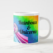 Rainbow Unicorn Girl's Cup Personalisieren Tasse (Rechts)