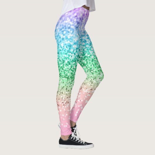 Rainbow Unicorn Glitzer 1 (Imitate Glitzer) #paste Leggings (Rechts)