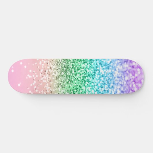 Rainbow Unicorn Glitzer 1 (Imitate Glitzer) #paste Skateboard (Horizontal)