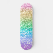 Rainbow Unicorn Glitzer 2 (Imitate Glitzer) #paste Skateboard (Vorderseite)