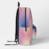 Rainbow Unicorn Glitzer Bedruckter Rucksack (Links)
