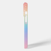 Rainbow Unicorn Glitzer Case-Mate iPhone Hülle (Rückseite / Links)