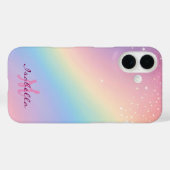 Rainbow Unicorn Glitzer Case-Mate iPhone Hülle (Rückseite (Horizontal))