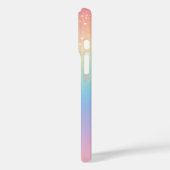 Rainbow Unicorn Glitzer Case-Mate iPhone Hülle (Rückseite / Links)