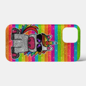 Rainbow Unicorn Glitzer Funkelnd Gold Glitzern Case-Mate iPhone Hülle (Rückseite (Horizontal))