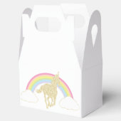 Rainbow Unicorn Glitzer Gastgeschenk Box Geschenkschachtel (Geöffnet)