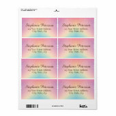 Rainbow Unicorn Glitzer Lieferadresse (Vorne)