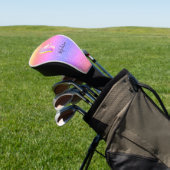 Rainbow Unicorn Glitzer Magischer Personalisierter Golf Headcover (In SItu)