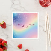 Rainbow Unicorn Glitzer Serviette (Beispiel)