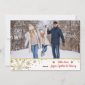 Rainbow Unicorn Gold Magische Weihnachten 2 Foto (Rückseite)