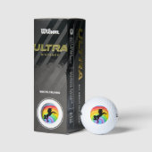RAINBOW UNICORN GOLF BALLS GOLFBALL (Verpackungen)