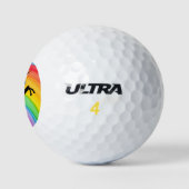 RAINBOW UNICORN GOLF BALLS GOLFBALL (Logo)