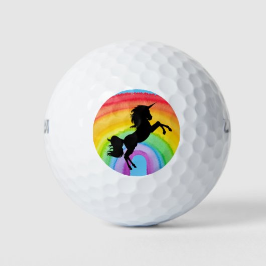 RAINBOW UNICORN GOLF BALLS GOLFBALL (Vorderseite)