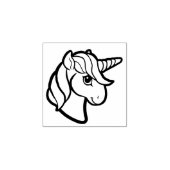 Rainbow Unicorn Gummistempel (Prägung)