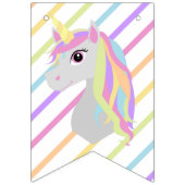 Rainbow Unicorn Happy Birthday Banner Bunting (Erste Fahne)