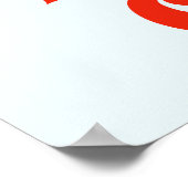 Rainbow Unicorn Head Reading Poster (Ecke)