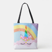 Rainbow Unicorn im Sky Toddler Tasche (Rückseite)