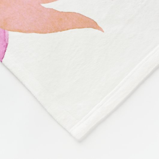 🌈 Rainbow Unicorn Individuelle Name          Fleecedecke (Ecke)