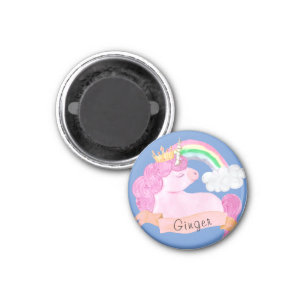 🌈 Rainbow Unicorn Individuelle Name Magnet