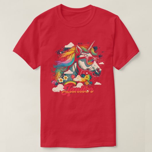 Rainbow Unicorn Janitor T-Shirt (Design vorne)