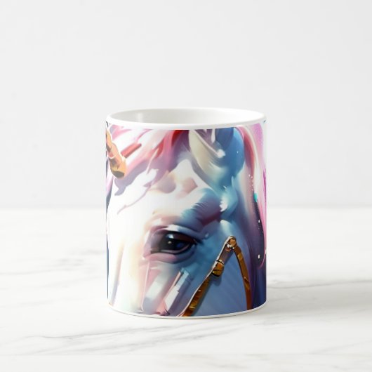 Rainbow Unicorn Kaffeetasse (Mittel)