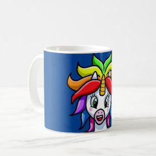 Rainbow Unicorn Kaffeetasse
