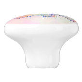 Rainbow Unicorn Keramikknauf (Seitenansicht)