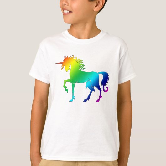 Rainbow Unicorn Kids T-Shirt (Vorderseite)
