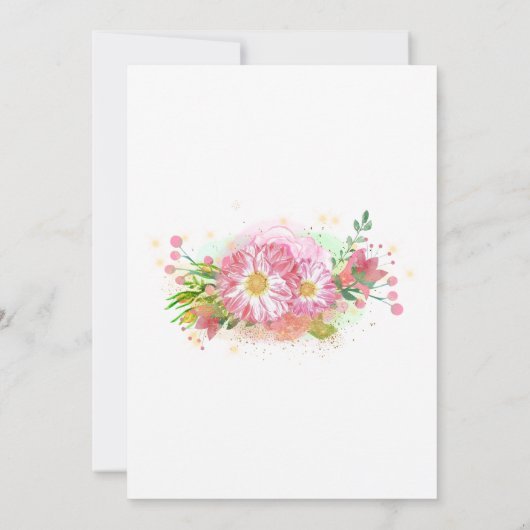 Rainbow Unicorn Kinderdusche Einladung (Rückseite)