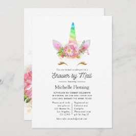 Rainbow Unicorn Kinderdusche von Mail Einladung