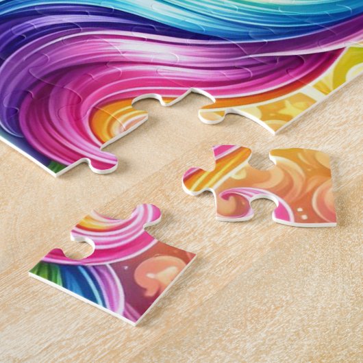 Rainbow Unicorn-Kinderpuzzle Puzzle (Seite)