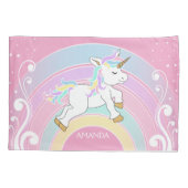 Rainbow Unicorn Kissenbezug (Rückseite)