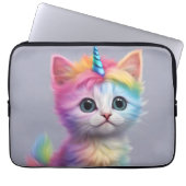 Rainbow Unicorn Kitten Laptopschutzhülle (Vorderseite)