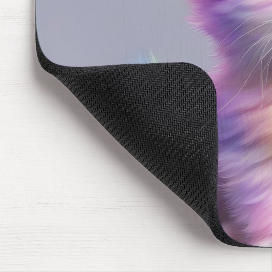 Rainbow Unicorn Kitten Mousepad (Ecke)