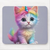 Rainbow Unicorn Kitten Mousepad (Vorne)
