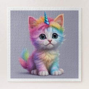 Rainbow Unicorn Kitten Puzzle