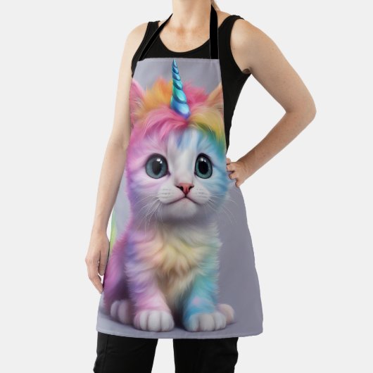 Rainbow Unicorn Kitten Schürze (InSitu)