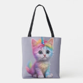Rainbow Unicorn Kitten Tasche (Rückseite)