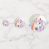 Rainbow Unicorn Konfetti (Vorderseiten)